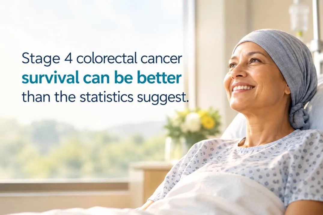 Stage 4 colorectal cancer survival can be better than the statistics suggest.
